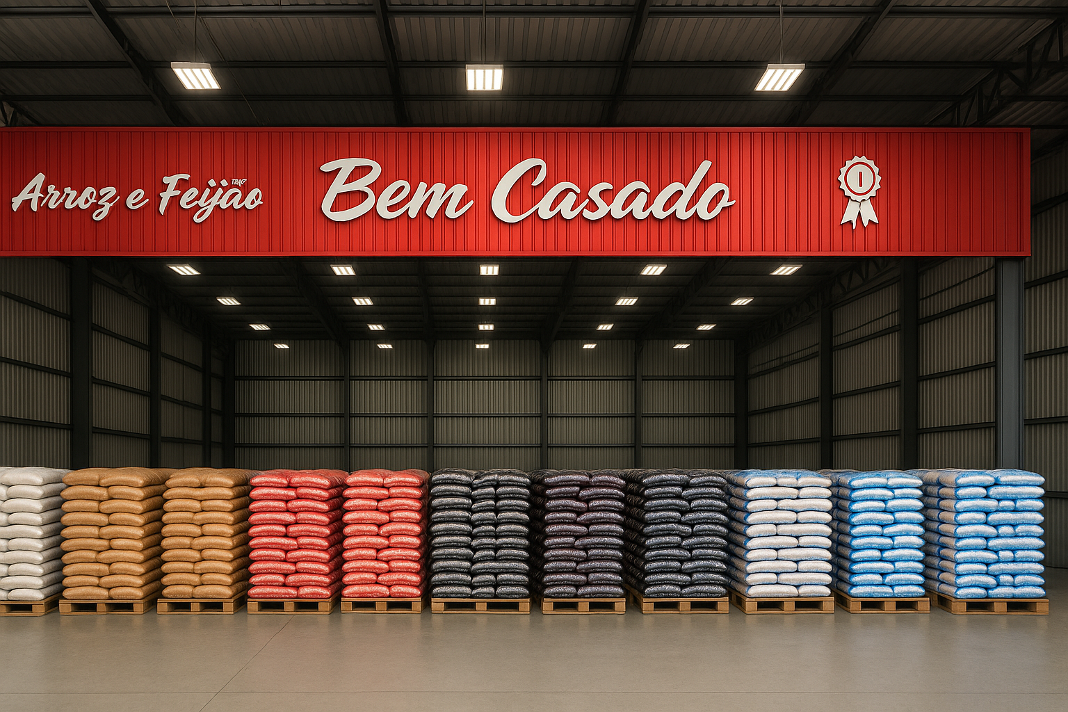 Loja de Fábrica Bem Casado com Produtos Organizados